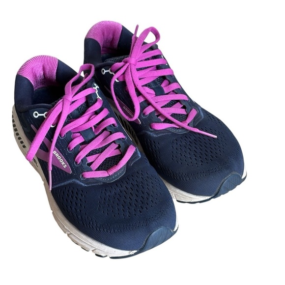 Brooks Ariel 20 Running Shoes Peacoat/Vivid Viola/White Women Size 8.5 - Picture 5 of 9